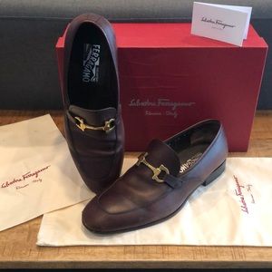 Salvatore Ferragamo Brown Loafers